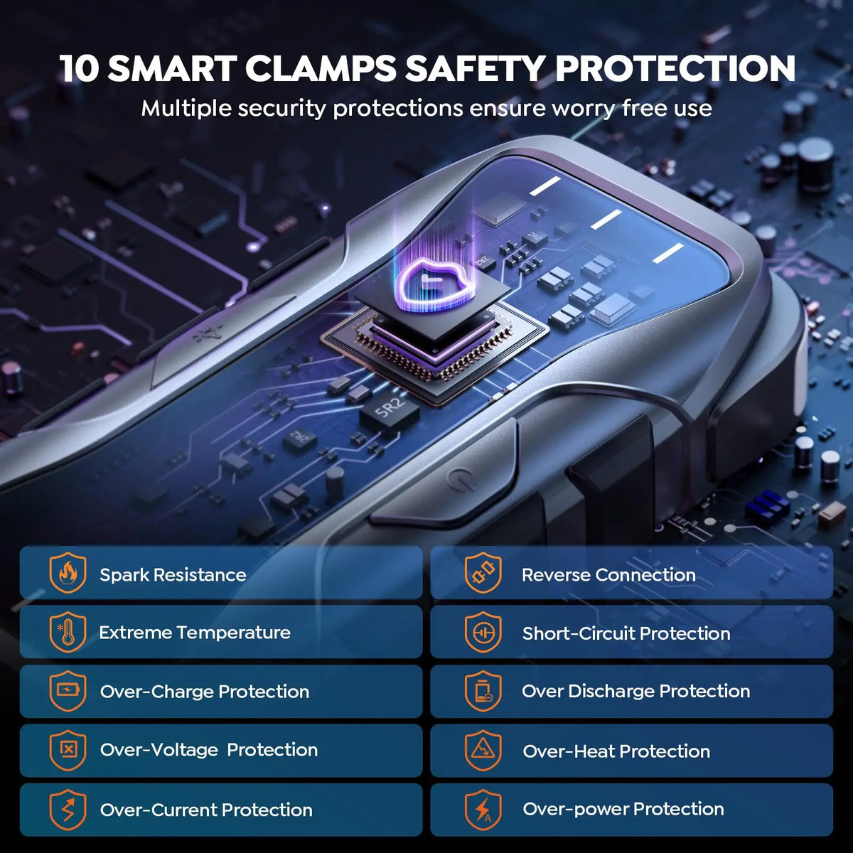 UTRAI  27000mAh Car Jump Starter Power Bank 6000A Car Booster Auto Emergency Starting Device Jump Start for Petrol Diesel