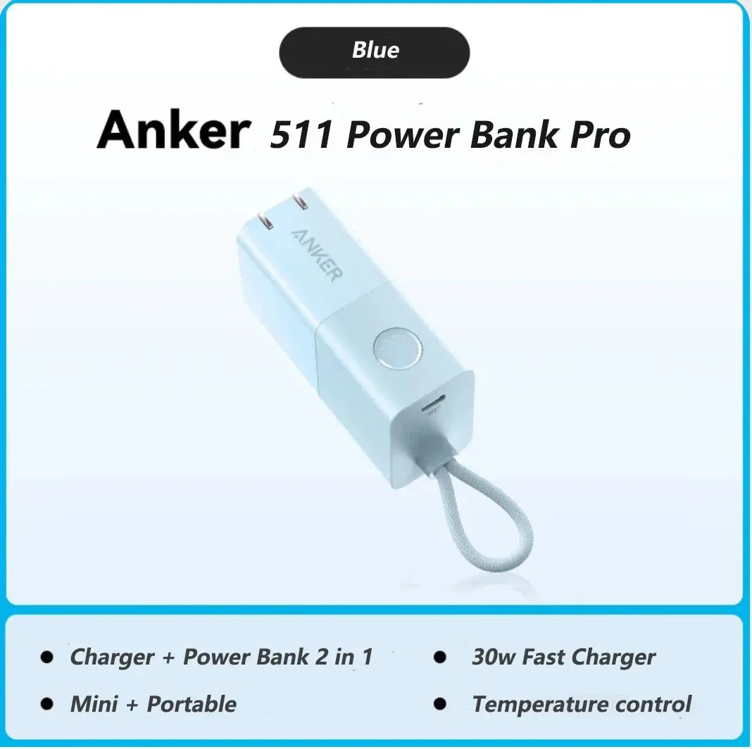 Anker Portable Charger 2-in-1 Hybrid Charger 5000mAh Power Bank Pro PowerCore Fusion 30W Power Delivery for iPhone Car Mobile World