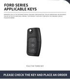 New Auto TPU Zinc Alloy Key Case Bag For Ford Fiesta Logo Car Key Chain Car Metal Key Shell Car Interior Decoration Accessories CM World