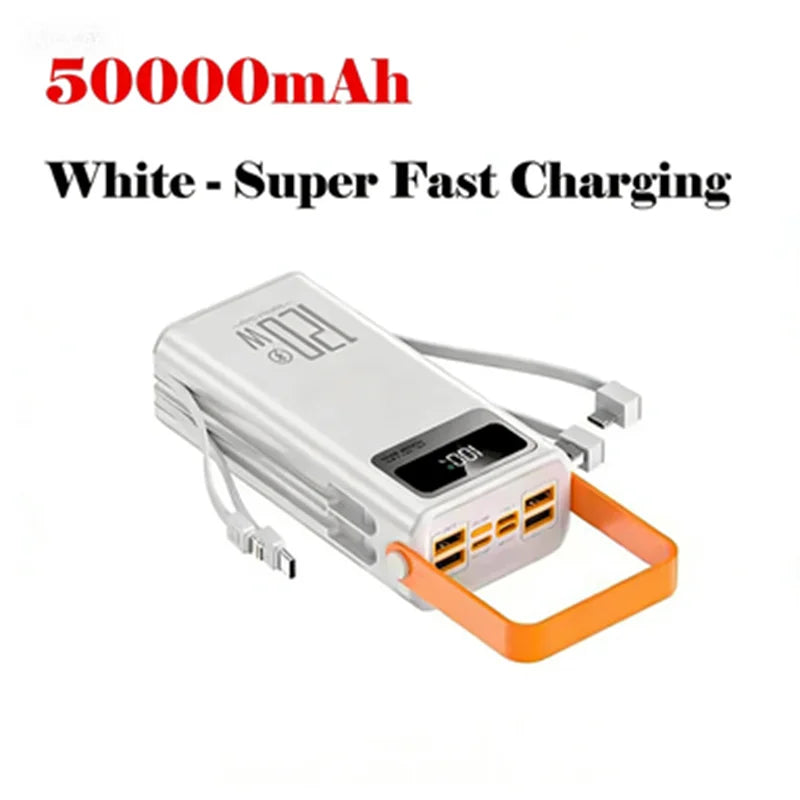 120W 150000mAh Fast Charging Power Bank Large Capacity Outdoor Mobile Power Supply External Spare Battery for Outdoor Camping Car Mobile World