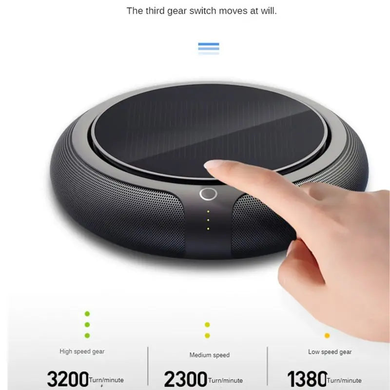 Car Air Purifier Car Air Ionizer HEPA Filter Solar Negative Deodorant Air Freshener USB Ozone Generator Car Spare Parts