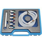 8-piece Set Of Brake Oil Drainer Wrench And Oil Bleed Hose Drain For Protection Tool Set