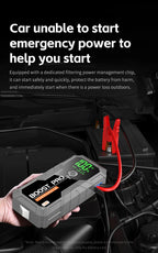 12V Portable Car Jump Starter, 8.0L Gas/7.0L Diesel, QC3.0 Power Bank, 4-Mode LED Light, Explosion-Proof Battery for All Vehicle