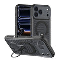 360° Rotate Ring Holder Magnetic Mesh Heat Dissipation Case for iPhone 17 16 15 14Plus 13 12 11 18 Pro Max Air For Magsafe Cover