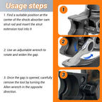 Car Suspension Split Hub Steering Knuckle Spreader Automotive Suspension Strut Separator Hydraulic Shock Absorber Removal Tools CM World
