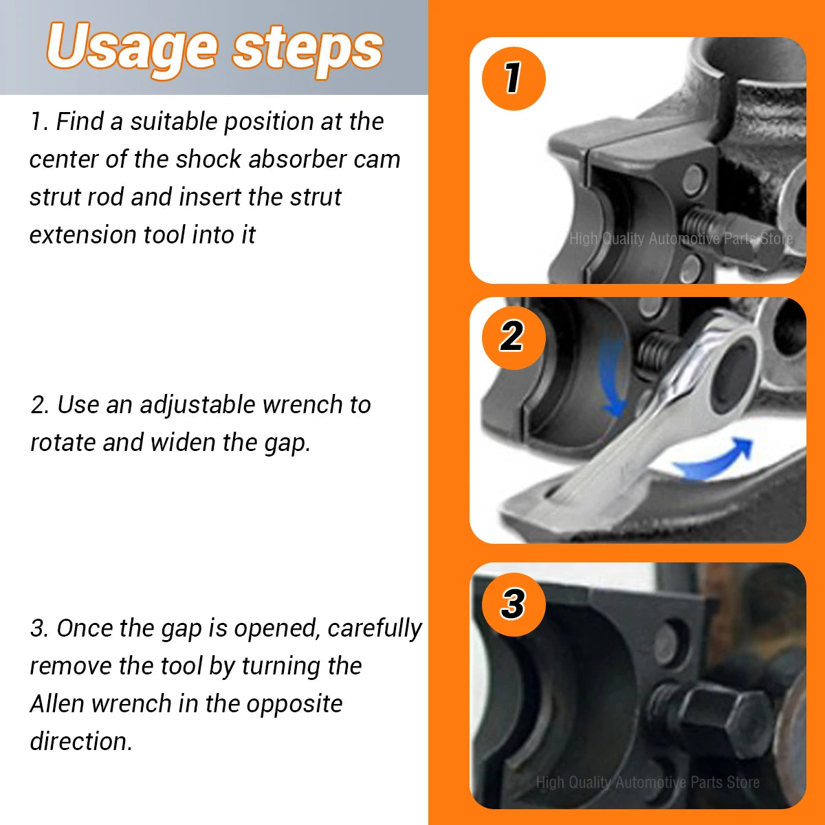 Car Suspension Split Hub Steering Knuckle Spreader Automotive Suspension Strut Separator Hydraulic Shock Absorber Removal Tools CM World