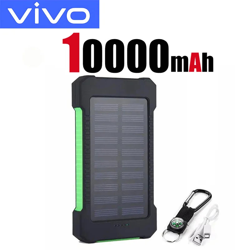 VIVO 500000mAh Solar Power Bank Super Fast Charging  Large Capacity Outdoor Portable External Battery for iPhone Samsung 2026