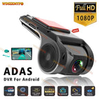 USB 1080P Car DVR For Android Media Navigator Dash cam Camera Driving Recorder Comes with ADAS Driving Assistance Function