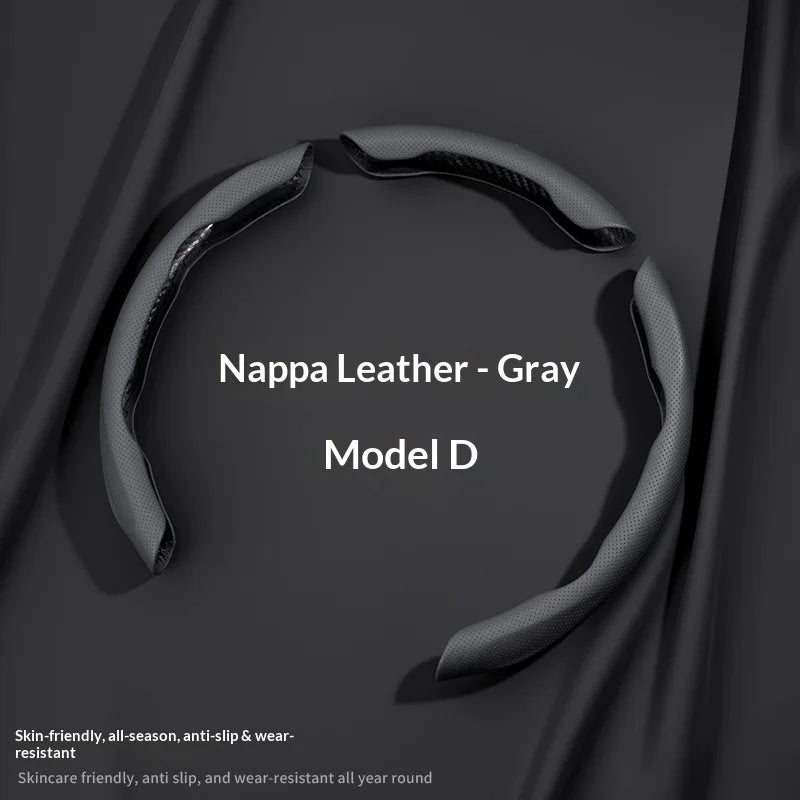 3-piece segmented steering wheel cover, Nappa non-slip and dirt-resistant, universal car accessory