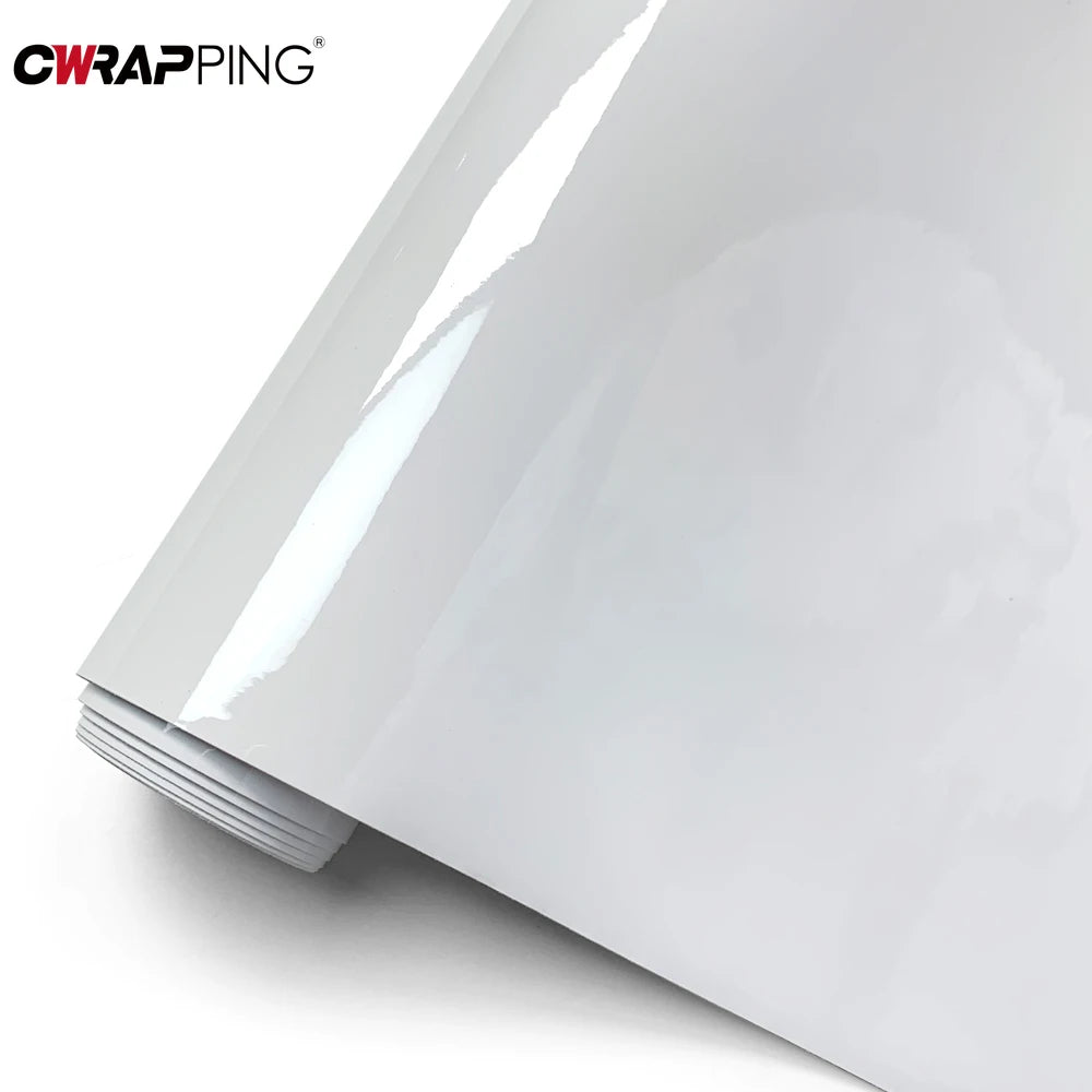 145cmx200cm Car Vinyl Wrap Hood Roof Cover for Car Tuning Accessories Custom Size Sticker Glossy White Auto Door Protective Film Car Mobile World