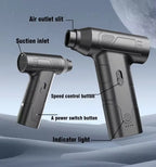 STLFHandheld Car Vacuum Cleaner 130000rpm Vacuum Mini Turbo Jet Fan Cleaner Air Duster With Multi-Nozzles for Car Home Office Pe