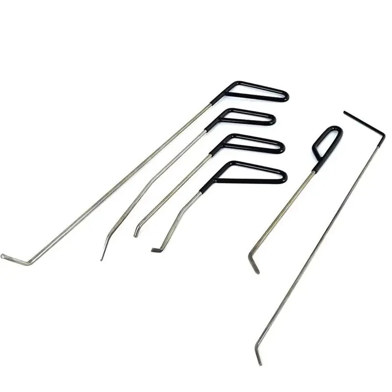 6pcs Car Dent Puller Rod Hooks Hammer Door Dent Ding Hail Fix Removal Repair Tools Maintenance Set Automotive Accessories CM World