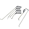 6pcs Car Dent Puller Rod Hooks Hammer Door Dent Ding Hail Fix Removal Repair Tools Maintenance Set Automotive Accessories CM World