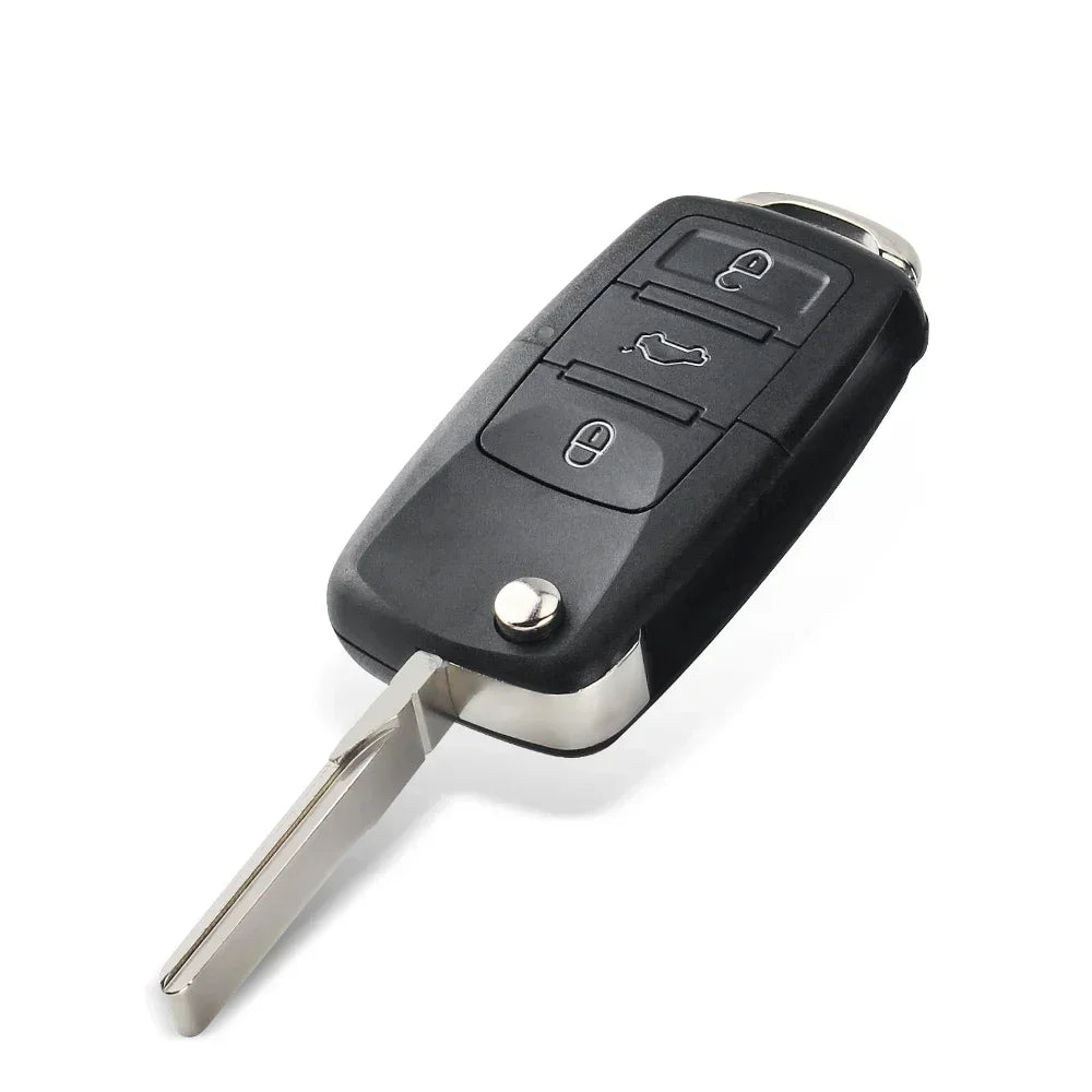 KEYYOU 10PCS Flip Key Shell Case For VW VOLKSWAGEN Passat MK4 Seat Altea Alhambra Ibiza Polo Golf CM World