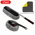 SEAMETAL Car Washing Mop Scalable Handle Dust Remover Wax Brush Microfiber Car Cleaning Kit Soft Hair Duster Brushes Wash Tool