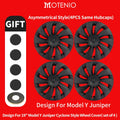 4PCS for Tesla Model Y 2025-2026 Juniper 19 Inch Smooth Style Hubcap Hub Cap Full Rim Cover Replacement Wheel Cap Accessories CM World