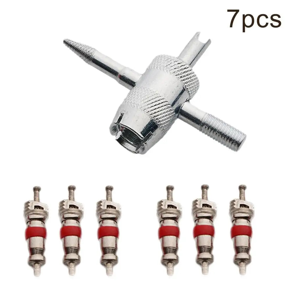 Tire Valve Core And Remover Set Car Puller Wheel Bike Bicycle Motorcycl Car Repair Accessories Hand Tire Cleaning Tool
