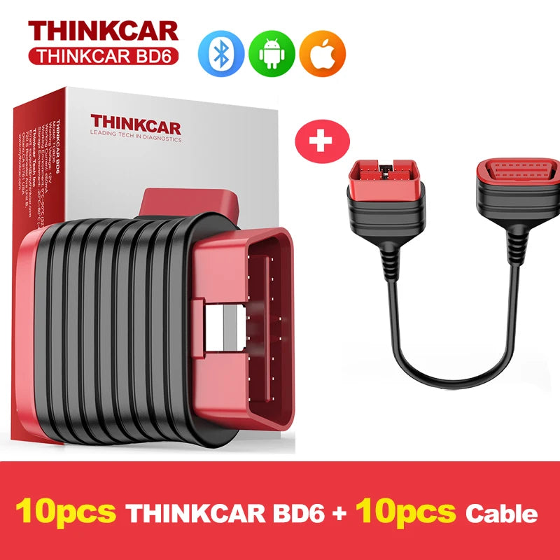 Lifetime Free Update THINKCAR BD6 obd2 Scanner Bluetooth,  All System Diagnostic Tool 5  Reset for 120 Car Brands iOS & Android Car Mobile World