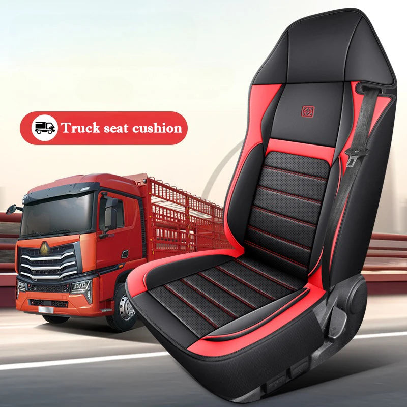 Large Lorry Bus Truck Leather Seat Cover Heavy-duty Cushion for SITRAK SCANIA Volvo Benz Renault DAF IVECO ISUZU TATRA Peterbilt CM World