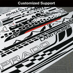 3Pcs Car Stickers Graphics Stripes Kit Vinyl Tuning Cover For Ford Mustang GT500 GT350 GT Auto Hood Bonent Roof Tail Decor Decal
