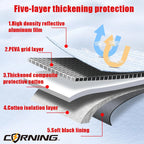 3/5-Layer Thicken Car Snow Cover Car Windshield Hood Protection Cover Snowproof Anti-Frost Sunshade Protector Winter Auto Parts Car Mobile World