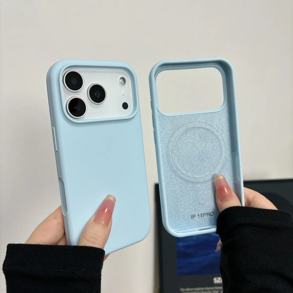 Liquid Silicone Magnetic For Magsafe Wireless Charge Phone Case for iPhone 17 16 15 Plus 14 13  Pro Max Original Cover