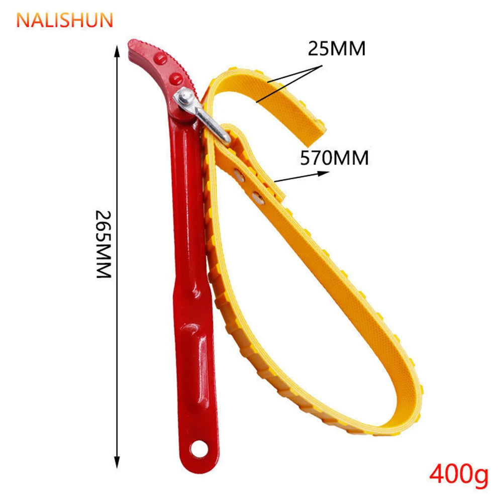 8"/12" Belt Wrench Car Oil Filter Puller Strap Spanner Wrench Adjustable  Cartridge Oil Filter Removal Repair Disassembly Tools Car Mobile World
