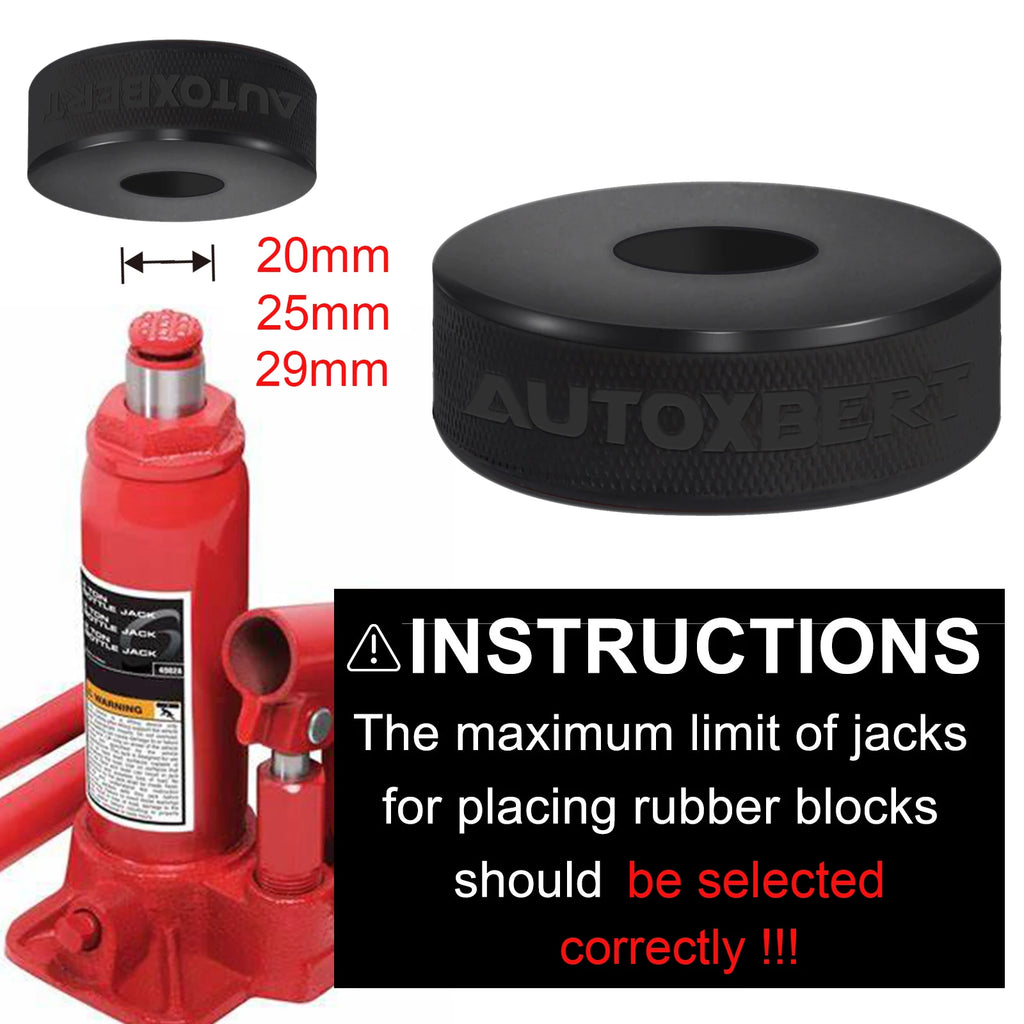 Universal Bottle Jack Rubber Pad Anti-slip Adapter Support Block Car Lift Tool 2/3/4/5/8 Ton Bottle Jacks Jacking Points Repair CM World