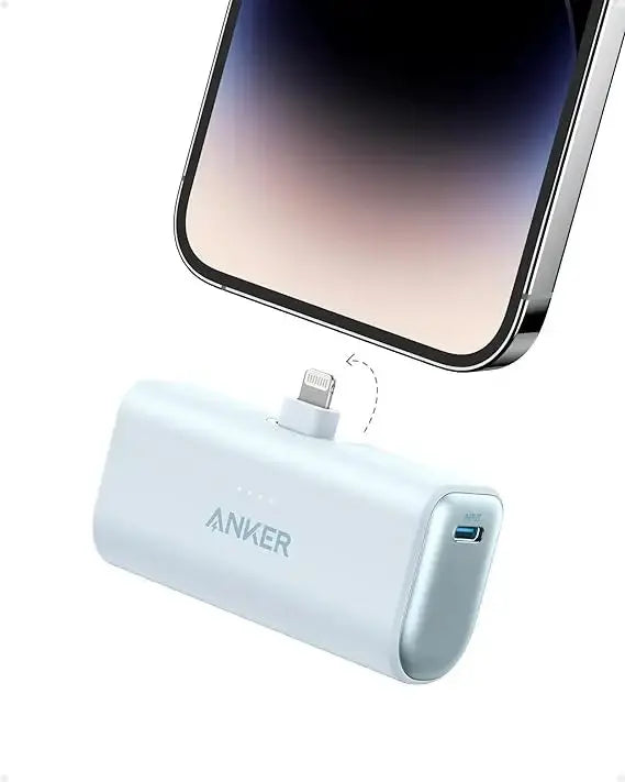 Anker A1645 Nano Mini Power Bank 5000mAh Portable Charger 22.5W USB-C Connector Spare Battery for IPhone 15 14 13 12 11 Pro Max Car Mobile World