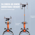 SucceBuy Transmission Jack 1322 LBS Hydraulic Telescoping Transmission Jack 32"-67" High Lift Floor Jack Stand Lift Hoist Garage CM World