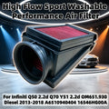 High Flow Washable Performance Air Filter For Infiniti Q50 2.2d Q70 Y51 2.2d OM651.930 Diesel 2013-2018 A6510940404 16546HG00A
