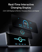 Anker A2345 Prime 200W&250W GaN 6-Port USB C Charging Station 2.26" LCD Screen Smart Dial Desktop Multi Device Fast Charger