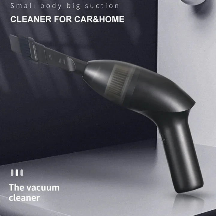 Portable Handheld Car Vacuum Cleaner, Wireless Rechargeable Mini Wet Dry Vacuum, High Power Lazy Cleaning Tool for Home Car