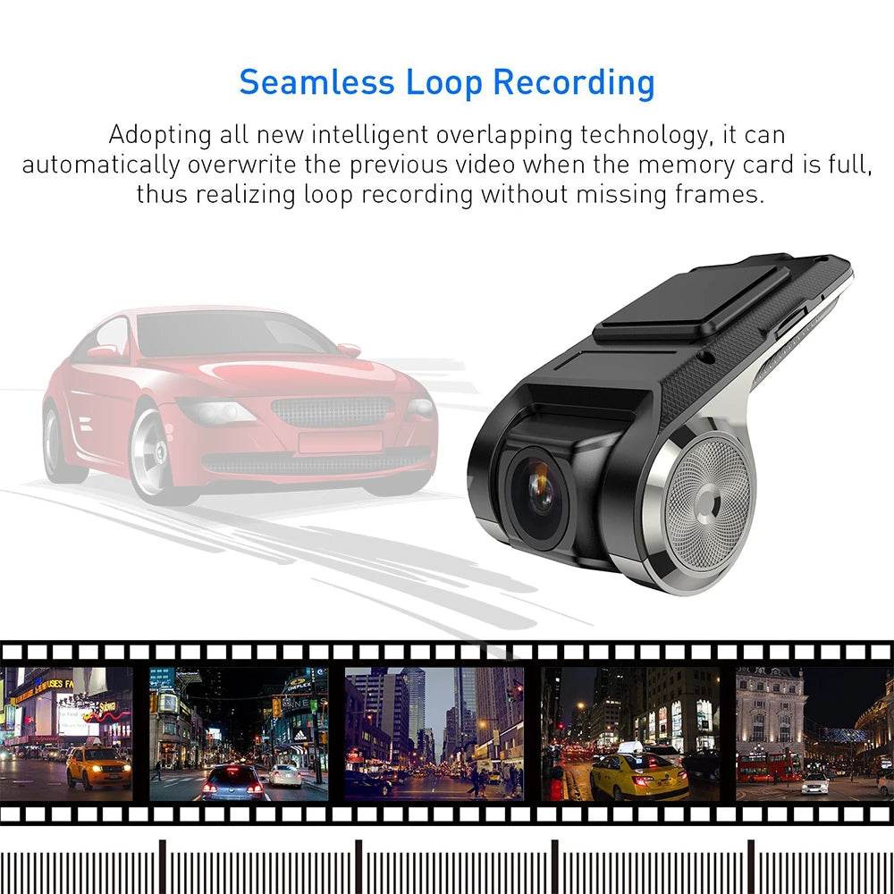 USB 1080P Car DVR For Android Media Navigator Dash cam Camera Driving Recorder Comes with ADAS Driving Assistance Function