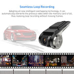 USB 1080P Car DVR For Android Media Navigator Dash cam Camera Driving Recorder Comes with ADAS Driving Assistance Function