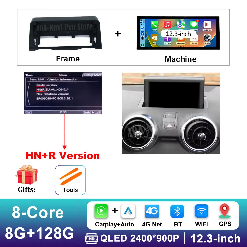 Car Video Multimedia player Stereo for Audi A1 2013 - 2018 Android 16 Wireless Carplay WiFi Auto Accessories GPS Navigation BT CM World