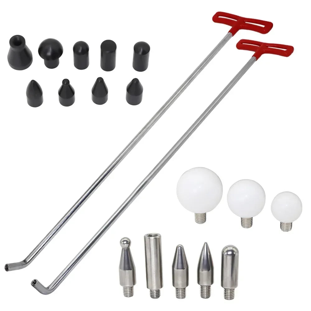 BEST STABLE Car Depression Repair Tool Manganese Steel Hook Combination Set Convex Dent Top Bar Repair Hail Pit Free Sheet Metal