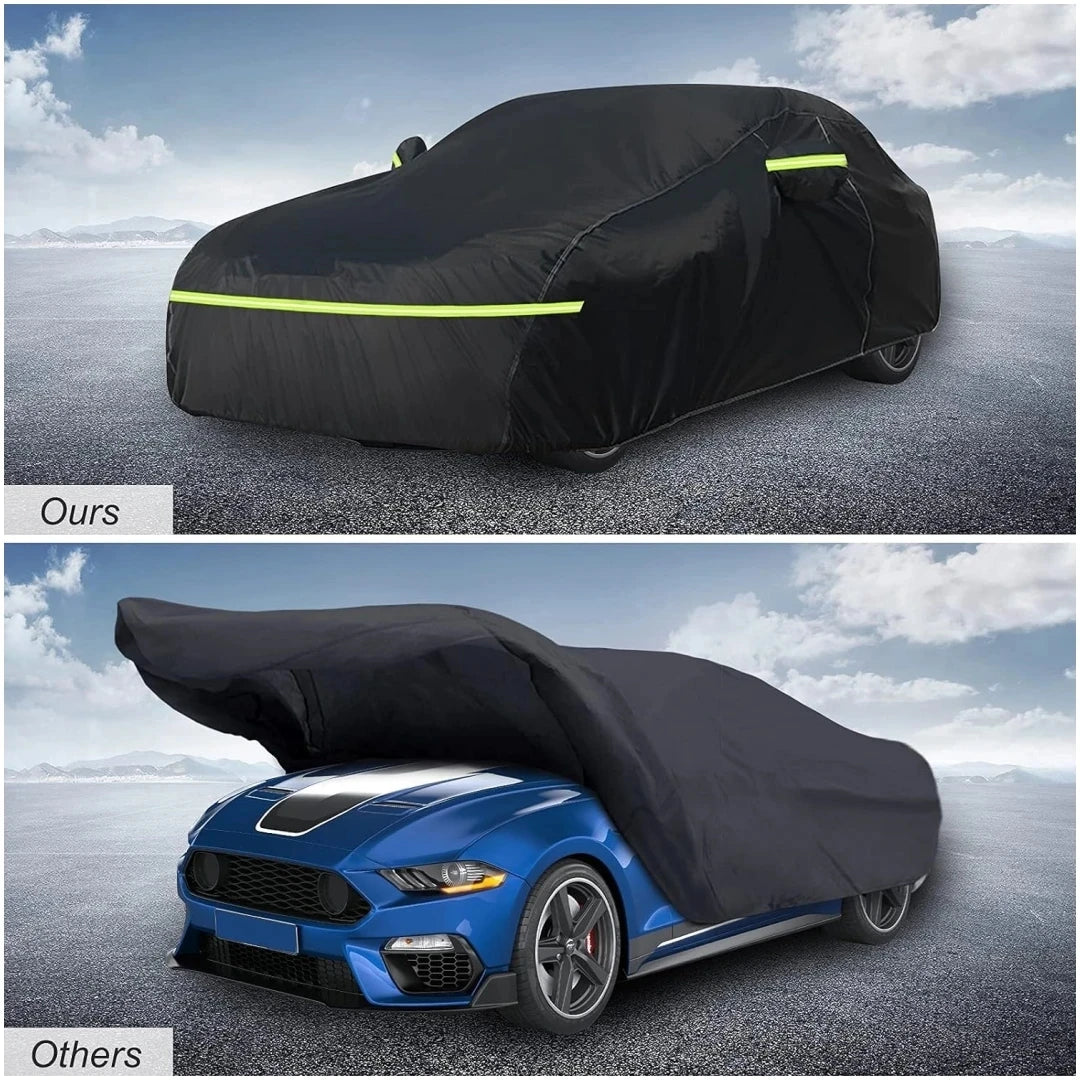 Car Covers For Ford Mustang Outdoor Waterproof Full All Weather Windproof Heavy Duty Protection Compatible Shelby/Cobra/Bullitt