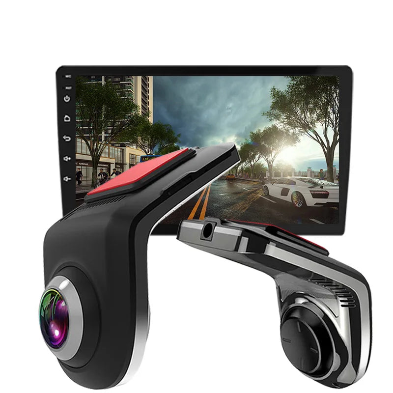 2Way HD Dash Mini Cam Car USB ADAS DVR Special for Android Multimedia Player AHD Camera Video Front Recorder Reverse Vision