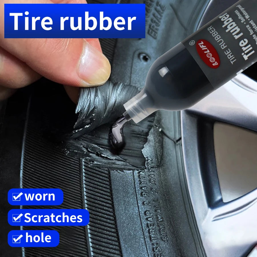 Tire Repair Glue Strong Rubber Wear-resistant Non-corrosive Adhesive Tire Sealing Bonding Glue Car Tire Repair Sealant CM World