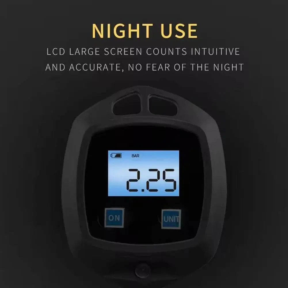 High-Precision Led Digital Display Tire Inflation Meter Kit Digital Display Tire Pressure Gauge Universal Car Tire Manometror CM World