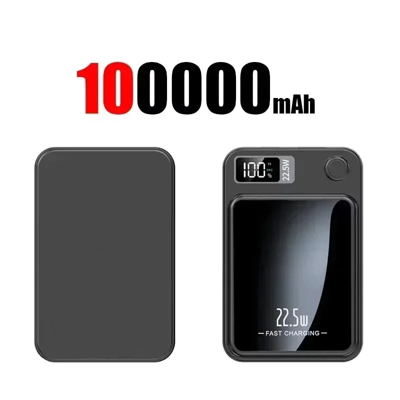 Lenovo Magnetic Wireless Power Bank 500000mAh PD22.5W Large Capacity Fast Charging External Battery For iPhone Huawei Samsung Car Mobile World