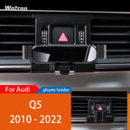 Car Phone Holder Mobile Mount Stand For Audi Q5 8R FY 2010-2023  Adjustable GPS Special Navigation Bracket Accessories CM World