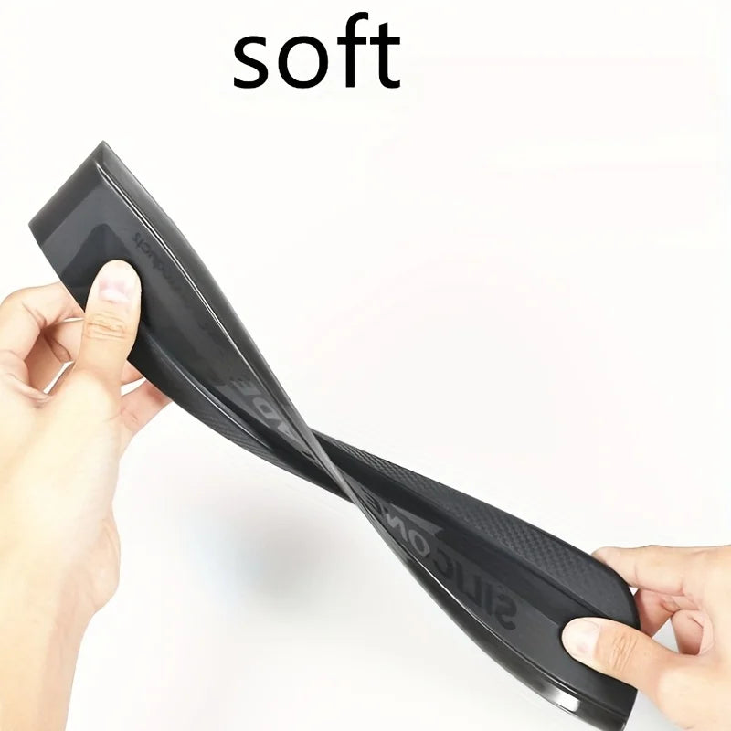 Car Window Squeegee, Soft Silicone Blade for Cleaning Water, Professional One-Piece Auto Glass Water Wipe Car Mobile World