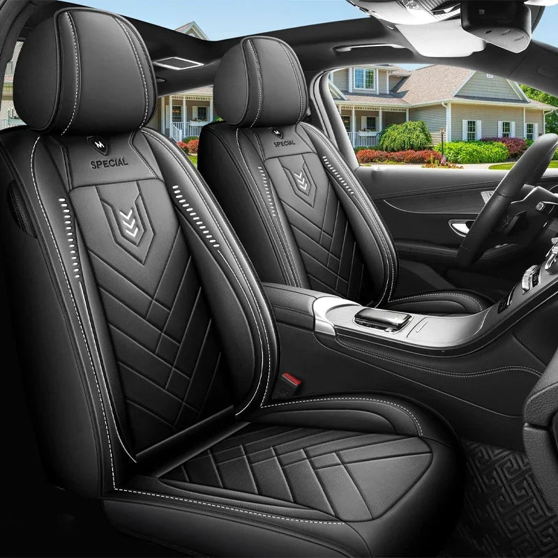 New upgraded car seat cushion, new fully enclosed car seat cover, all season universal small car seat cover, leather seat cover CM World