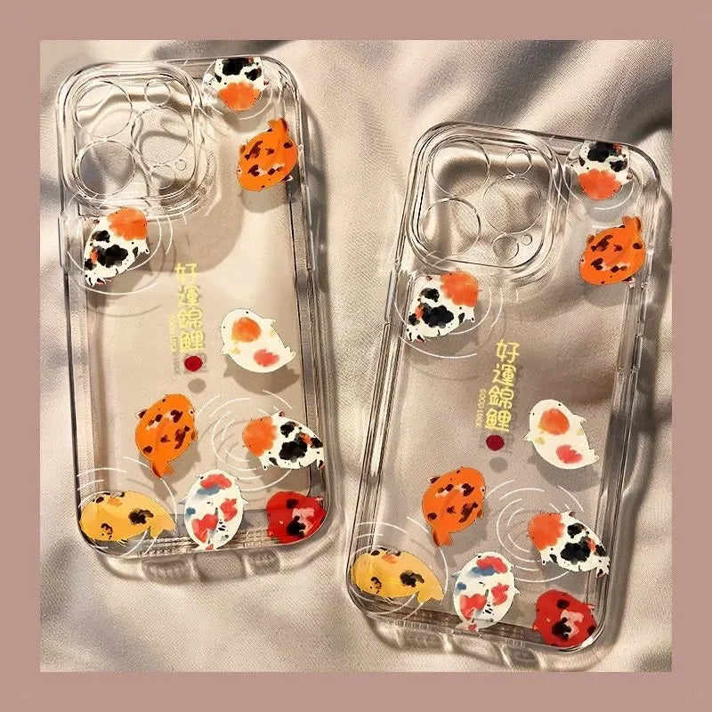 Koi Brings Good Luck Phone Case For Samsung Galaxy S26 S23 S24 S22 S25 Ultra Plus Cover For Galaxy S25+ S24+ S23+ S22+ Fundas