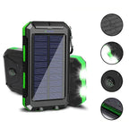Lenovo Solar Power Bank 80000mAh Portable Charging Poverbank External Battery Charger Strong Light LDE Light for All Smartphones Car Mobile World