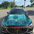 Skeleton Pattern Of Remains Car Hood Vinyl Sticker Wrap Film Engine Cover Decals Sticker Universal Car Hood Protective Film,Car