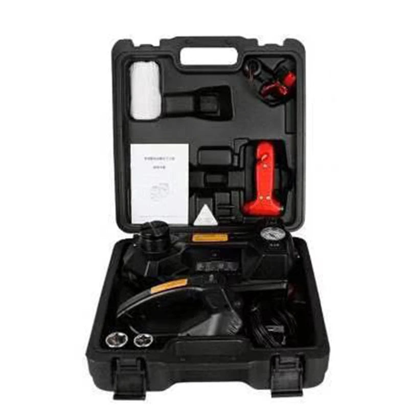 DC12V Car Electric Jack Electric Wrench Car Tire Changing Tool 5T Car Lift 15-450mm Lifting Height Portable Auto Repair Tool CM World