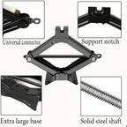 Hand Cranked Car Jack 08T 1T 2T Portable Scissor Jack Labor Saving Tool For Vehicle Tire Change Auto Repair Car SUV Truck Use CM World